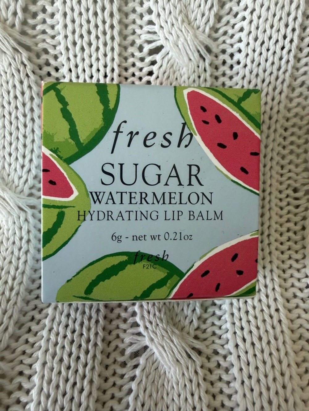 Fresh Sugar Watermelon Hydrating Lip Balm NEW Summer Clean Beauty Make Up